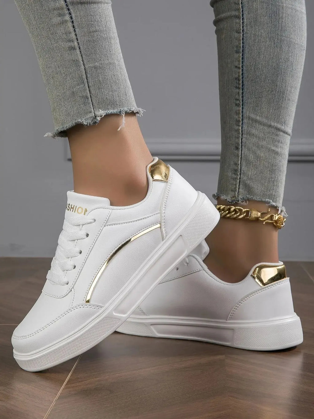 Zapatillas Baasploa Cuero Plataforma - Sneakers Casuales Antideslizantes Mujer