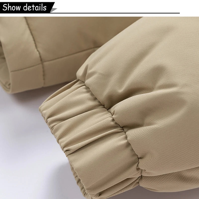 Parka con Capucha Desmontable - Cortavientos Cálida Hombre
