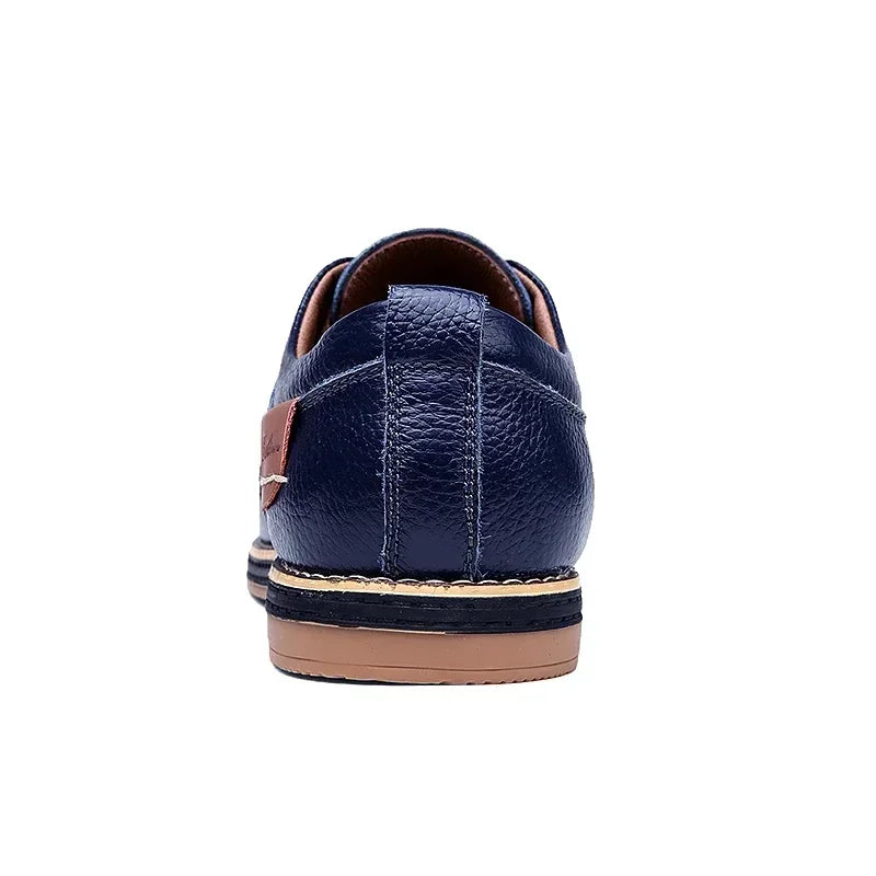 Zapatos Oxford Cuero Genuino Brogue - Estilo Italiano Elegantes Hombre
