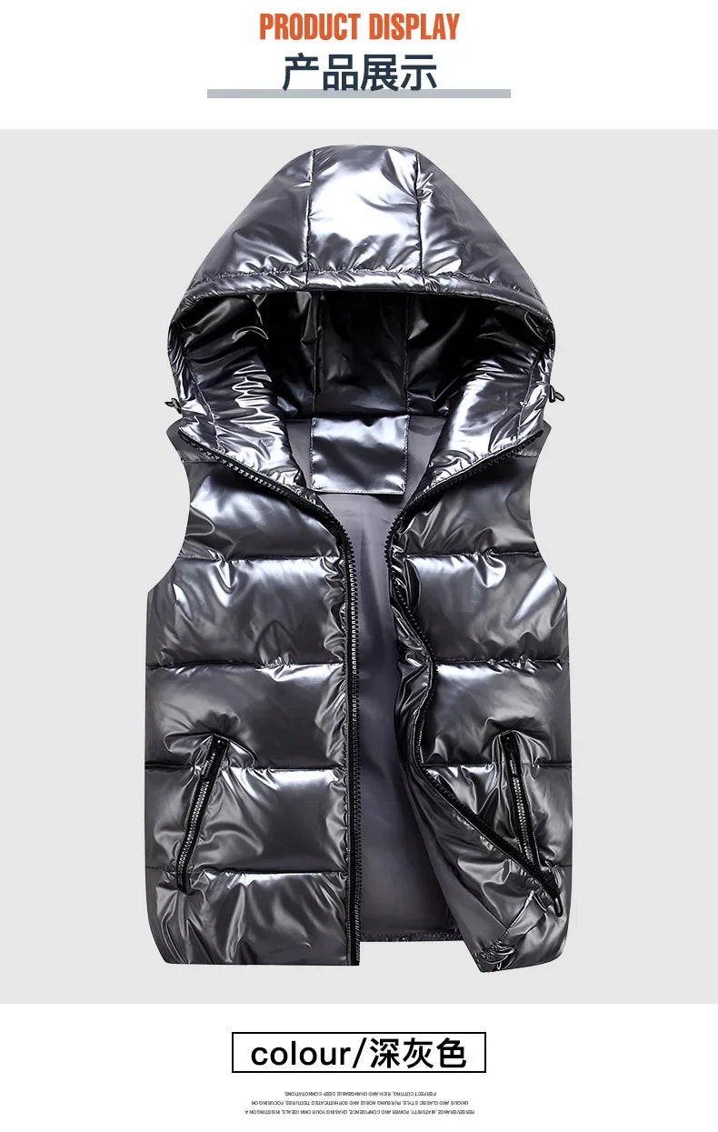 Chaleco Acolchado con Capucha - Diseño Impermeable Unisex