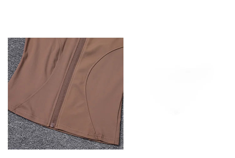 Chaqueta Deportiva con Cremallera - Manga Larga para Yoga y Gym