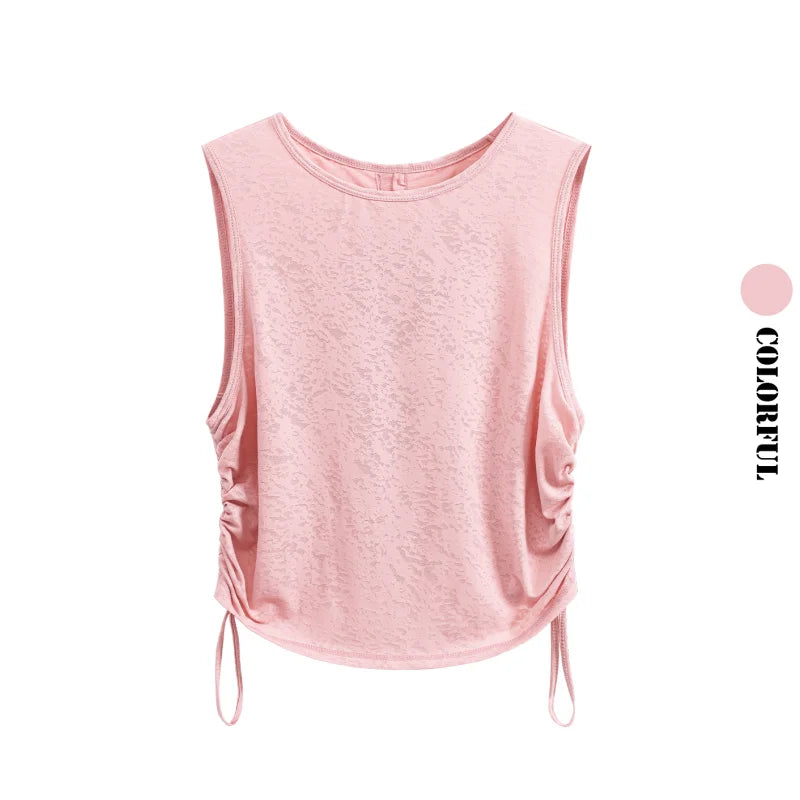 Top Yoga Sin Mangas Racerback - Fitness Gym Playa Mujer