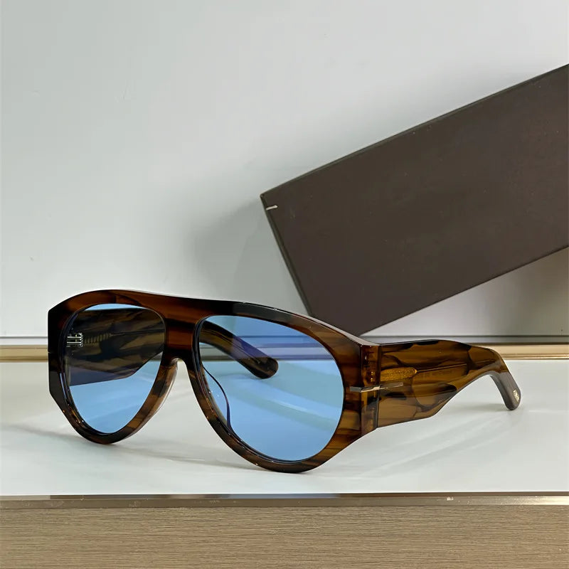 Gafas de Sol Piloto Gran Tamaño - Diseño de Lujo con Degradado para Mujer