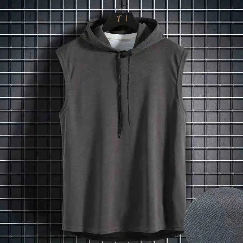 Chaleco Deportivo Sin Mangas con Capucha - Hip Hop Verano Hombre