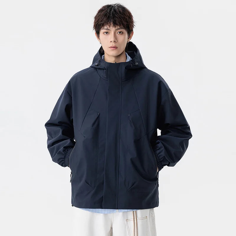 Chaqueta Cortavientos Impermeable - Tallas Grandes hasta 8XL Hombre