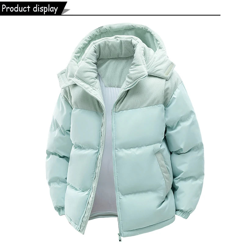 Parka con Capucha Desmontable - Cortavientos Cálida Hombre