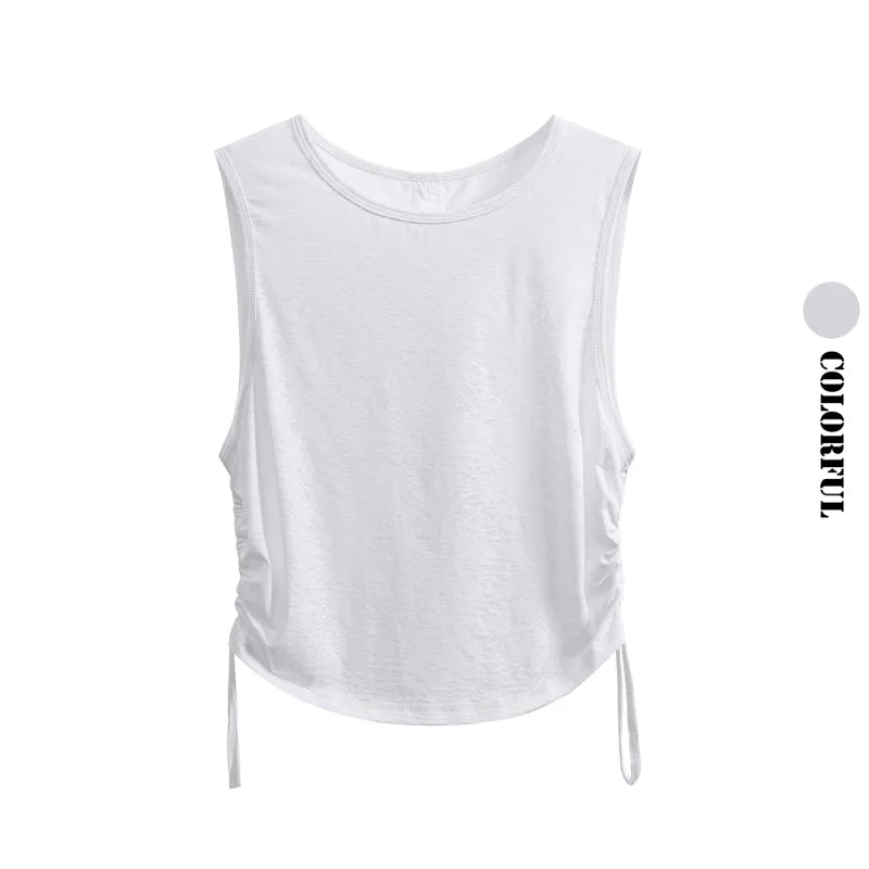 Top Yoga Sin Mangas Racerback - Fitness Gym Playa Mujer