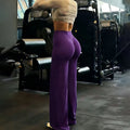Pantalones de Yoga Pierna Ancha - Cintura Alta y Control de Abdomen