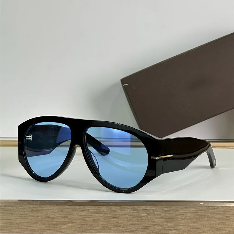 Gafas de Sol Piloto Gran Tamaño - Diseño de Lujo con Degradado para Mujer
