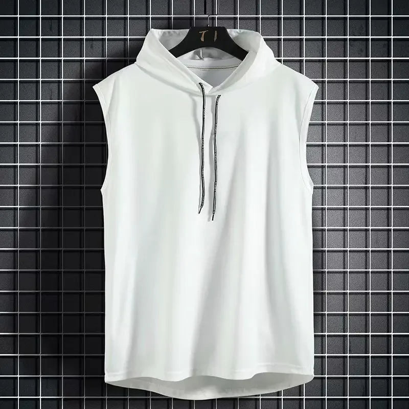 Chaleco Deportivo Sin Mangas con Capucha - Hip Hop Verano Hombre
