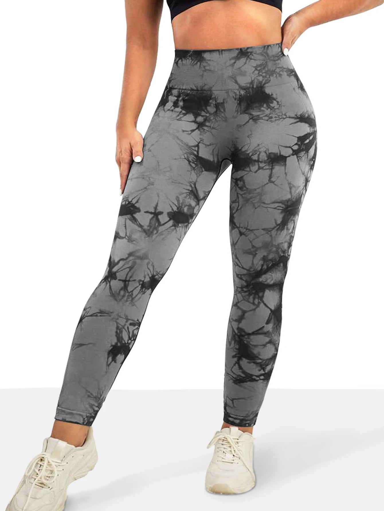 Leggings de Yoga Tie-Dye Sin Costuras - Cintura Alta