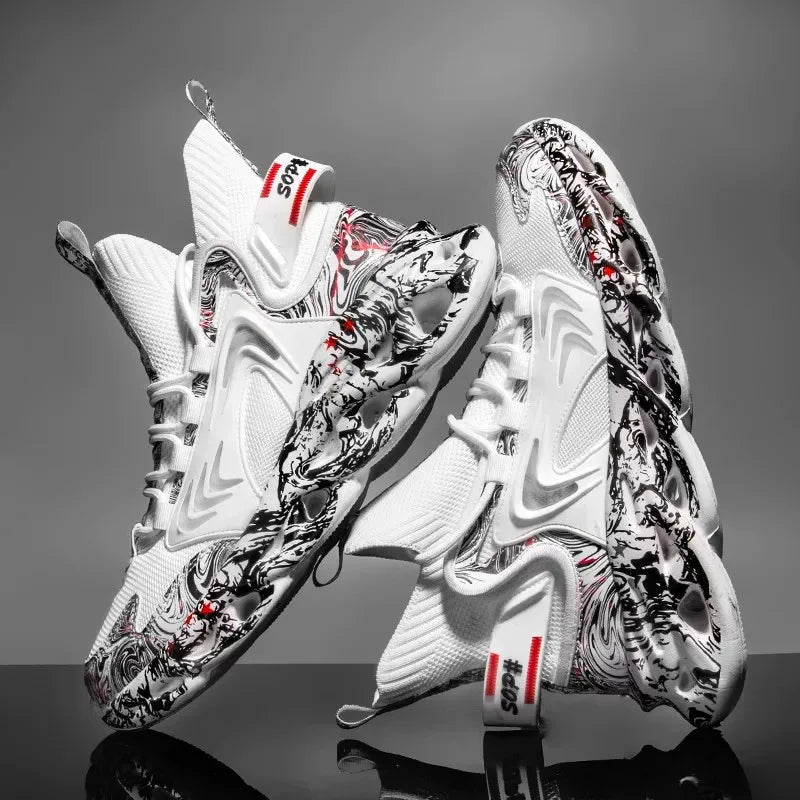Sneakers Luxury Hombre Flyknit - Zapatillas Casuales Transpirables Multicolor