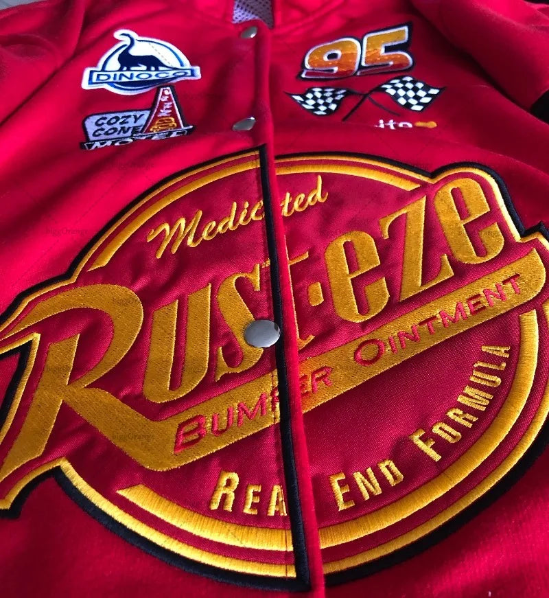 Chaqueta Baseball Bordada Y2K - Estilo Harajuku Oversized Hombre