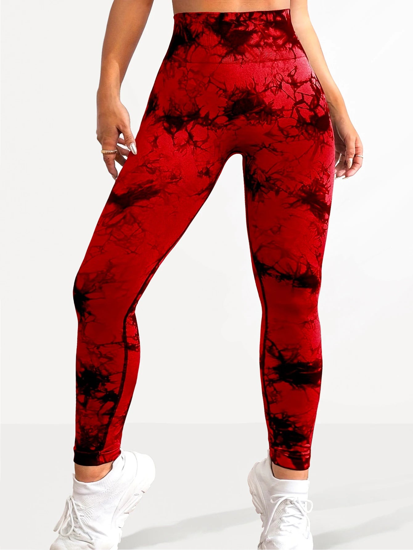 Leggings de Yoga Tie-Dye Sin Costuras - Cintura Alta