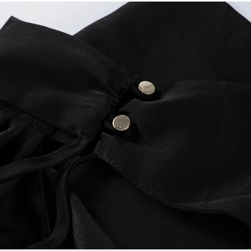 Vestido Halter Elegante con Lazo - Espalda Descubierta