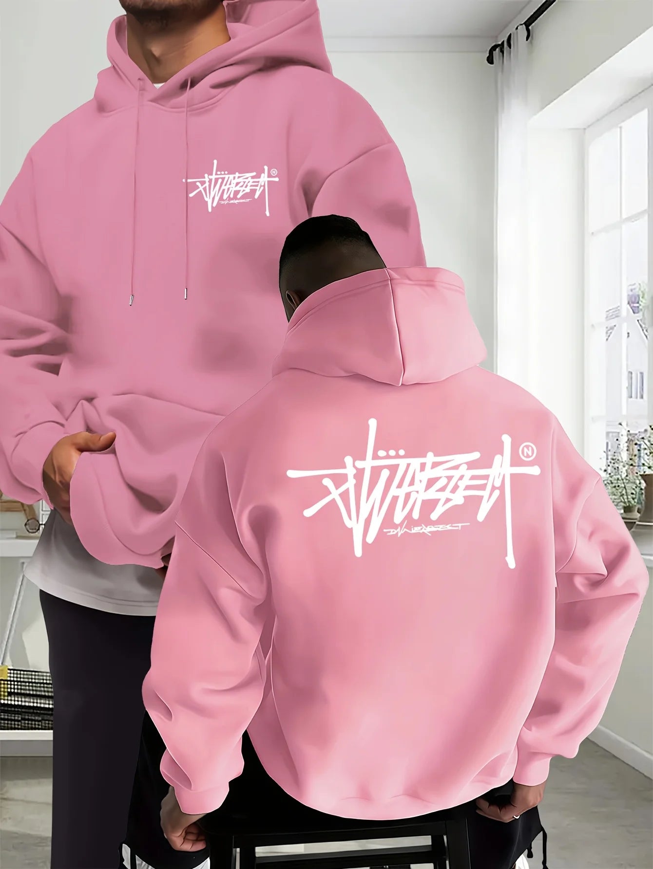 Sudadera con Capucha Estampado Creativo - Deportiva Casual Unisex