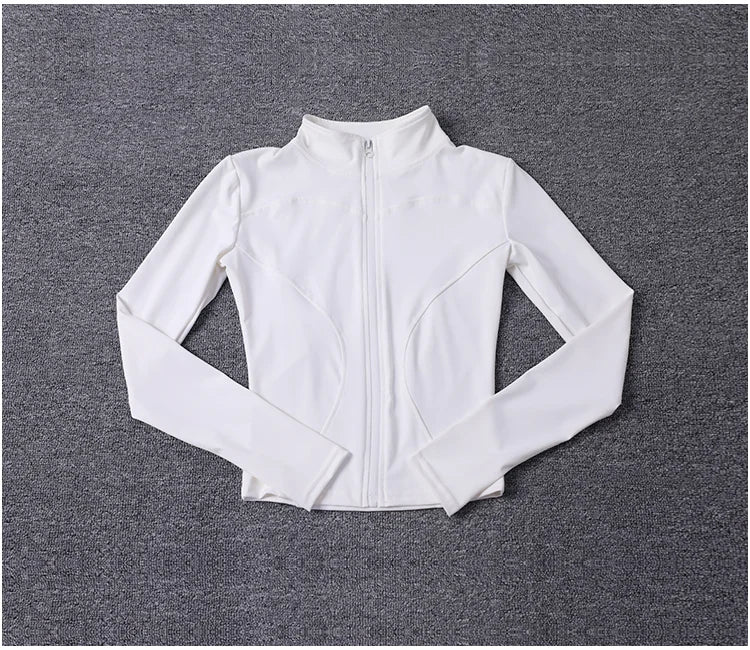 Chaqueta Deportiva con Cremallera - Manga Larga para Yoga y Gym