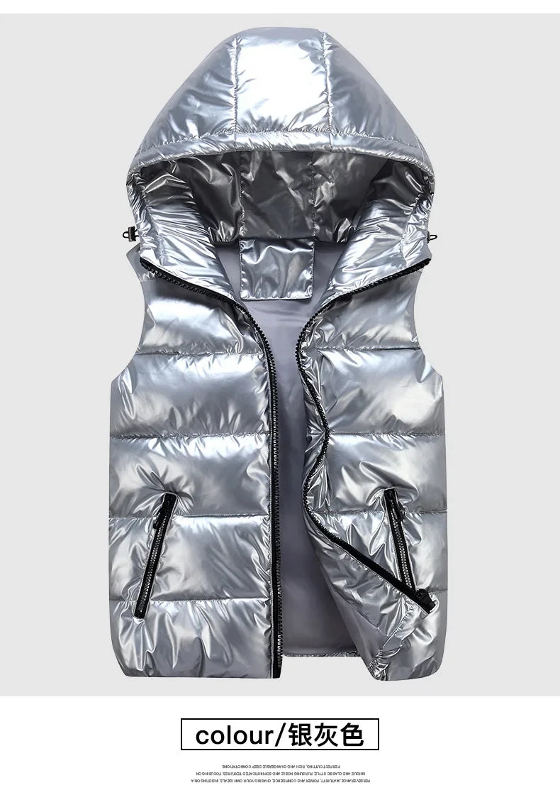 Chaleco Acolchado con Capucha - Diseño Impermeable Unisex