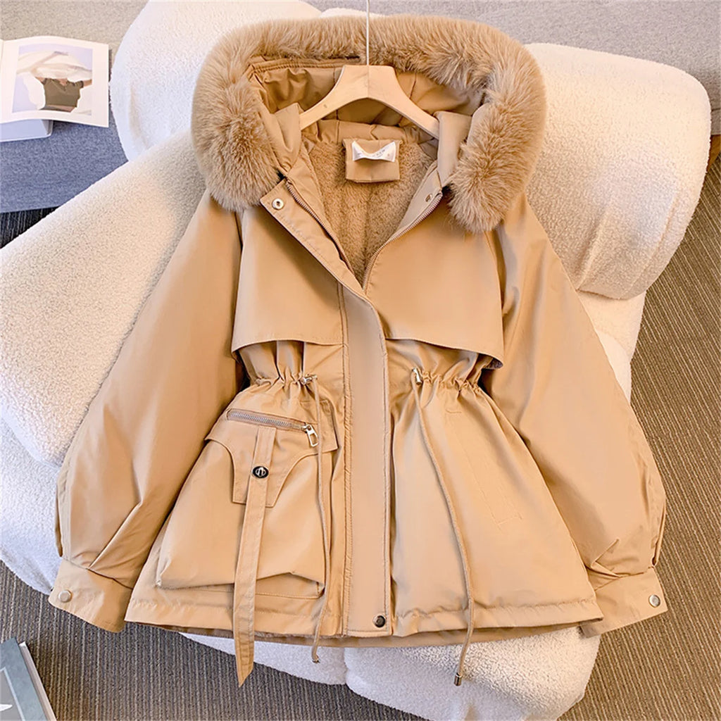 Parka Coreana Acolchada con Capucha - Casual Street Outfit Mujer