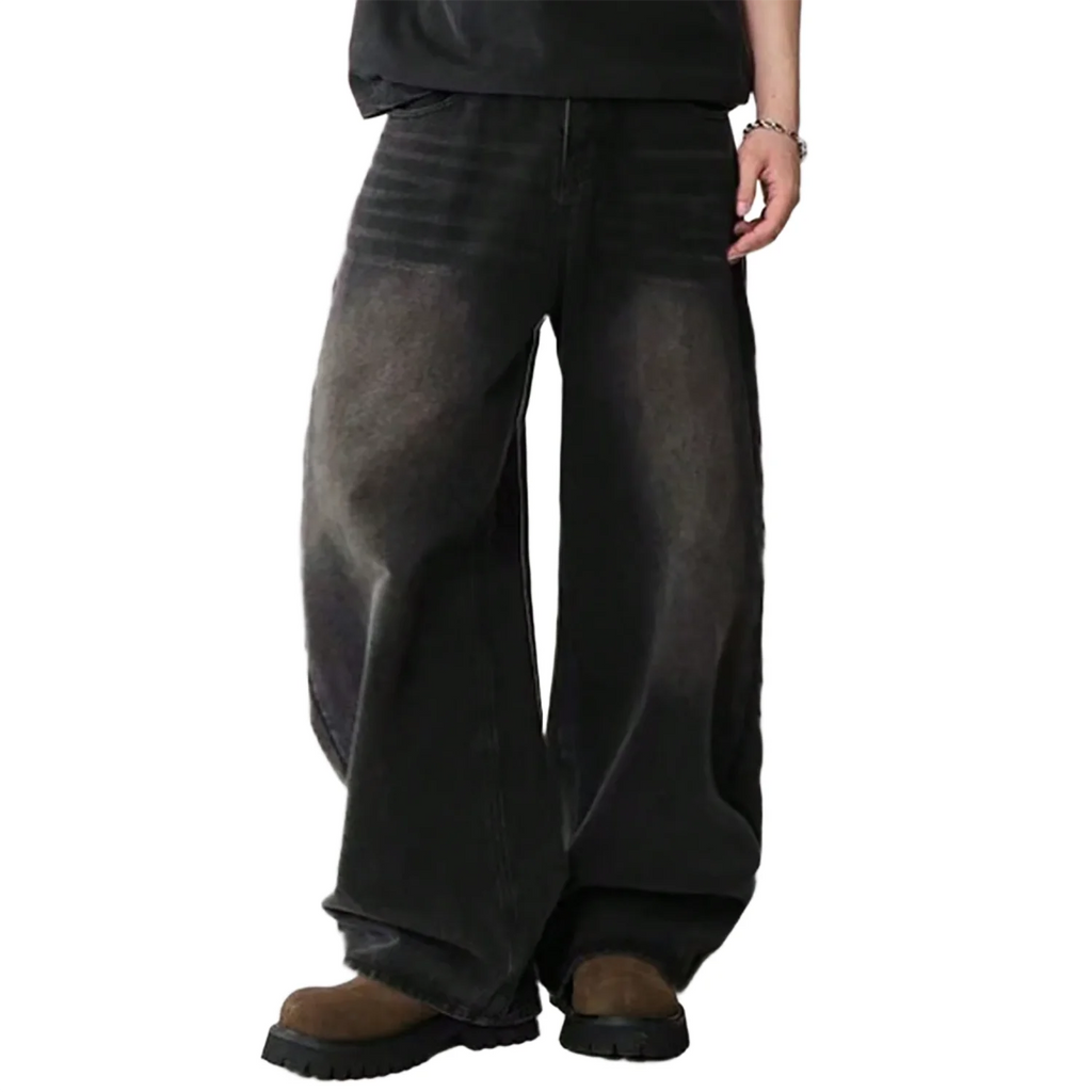 Jeans Baggy Coreano 4 Estaciones - Pierna Ancha High Street Hombre
