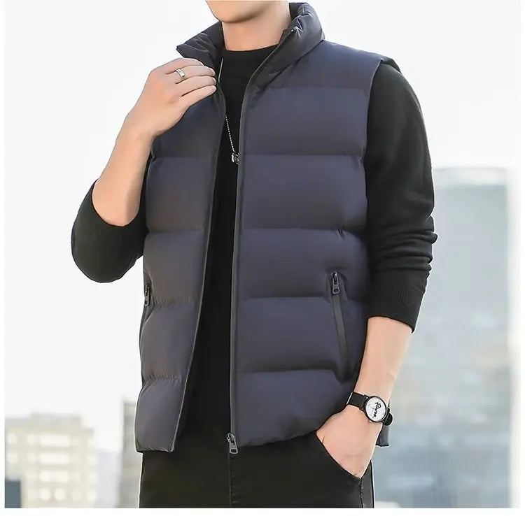 Chaleco Acolchado Minimalista - Estilo Coreano Hombre