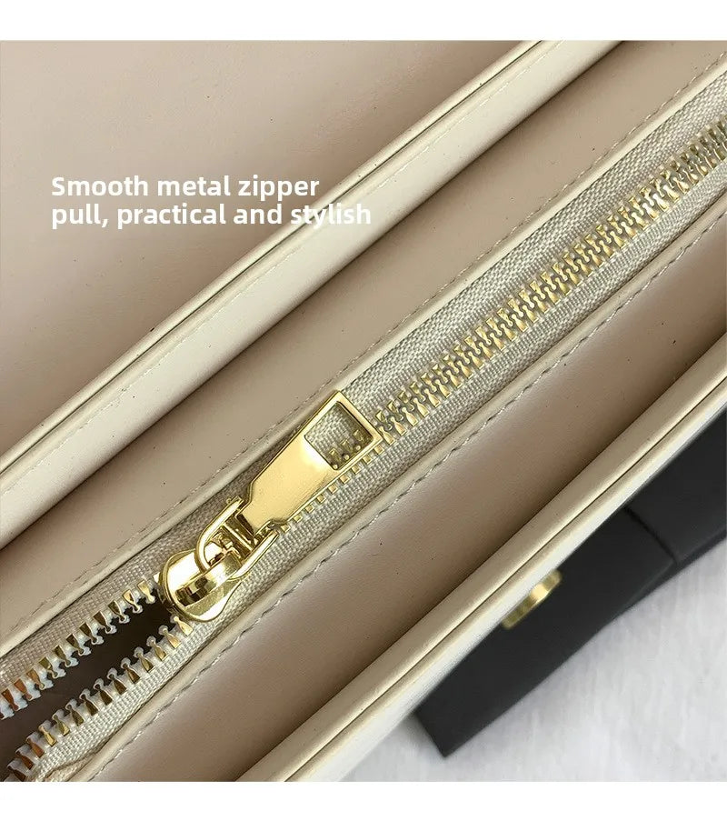 Bolso Bandolera Gran Capacidad con Letras en Relieve - Estilo Minimalista PU