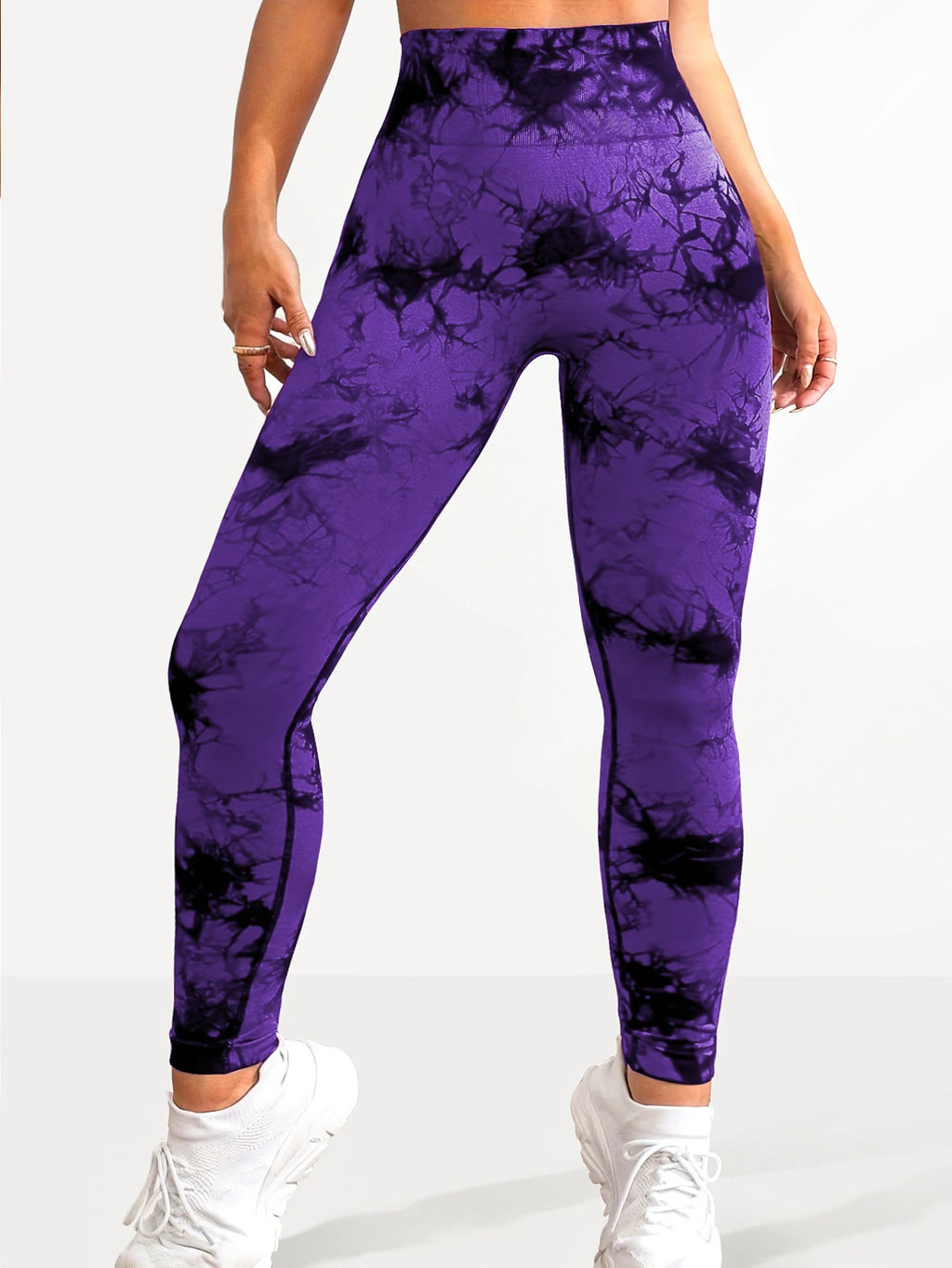 Leggings de Yoga Tie-Dye Sin Costuras - Cintura Alta