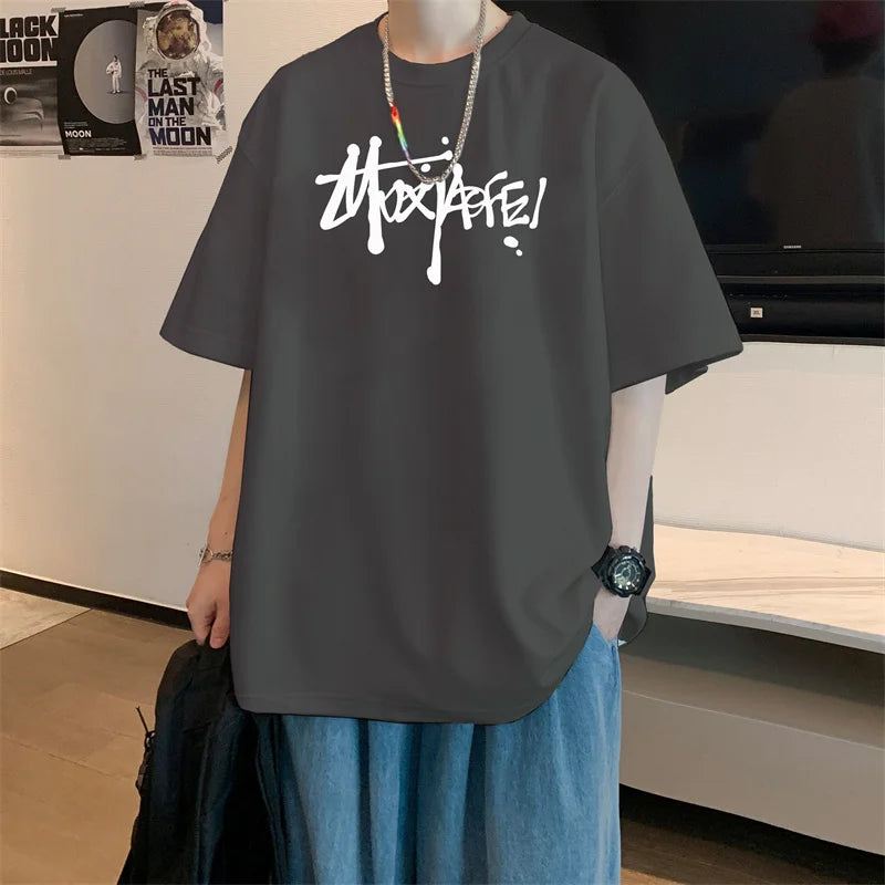 Camiseta Oversized de Algodón - Tallas Grandes hasta 4XL Hombre