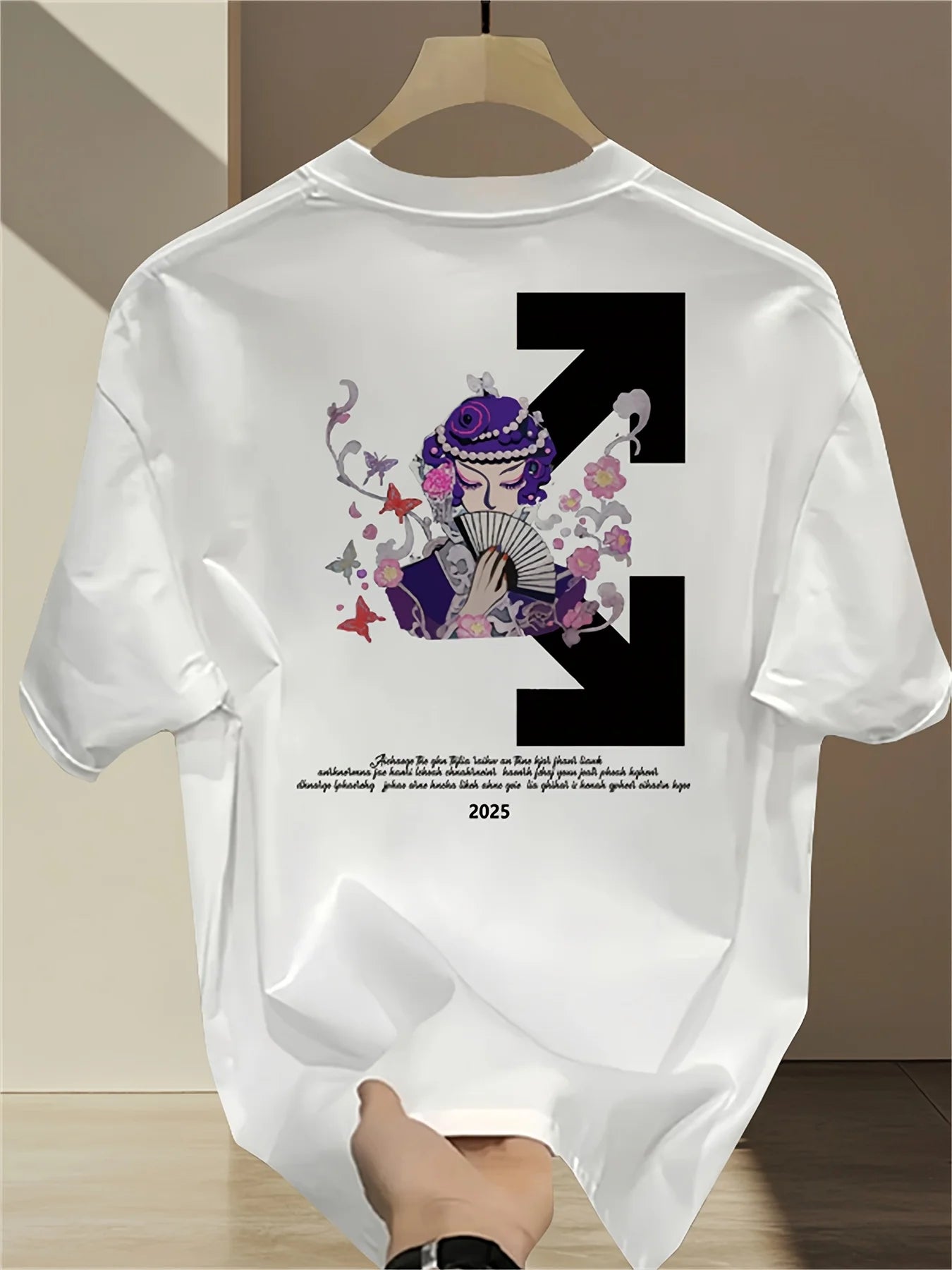 Men's heavyweight 100% cotton graphic t-shirt, lightweight and breathable, comfortable, casual wear, trendy, machine washable
