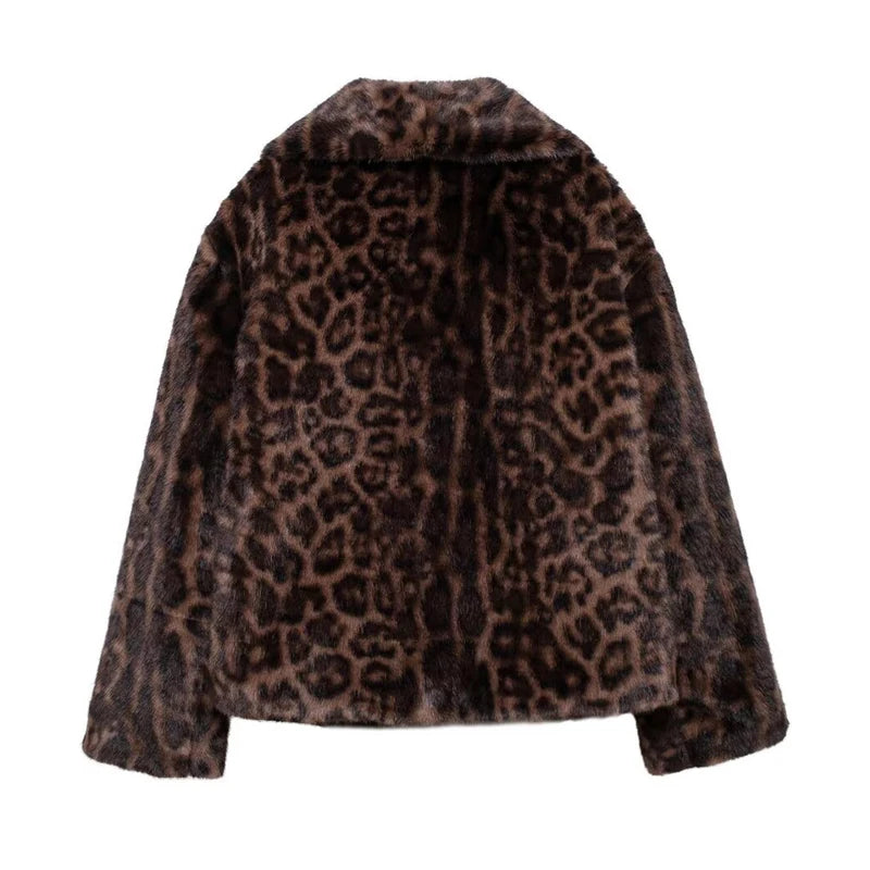 Abrigo Faux Fur Plush - Estilo Fluffy Otoño Invierno Mujer