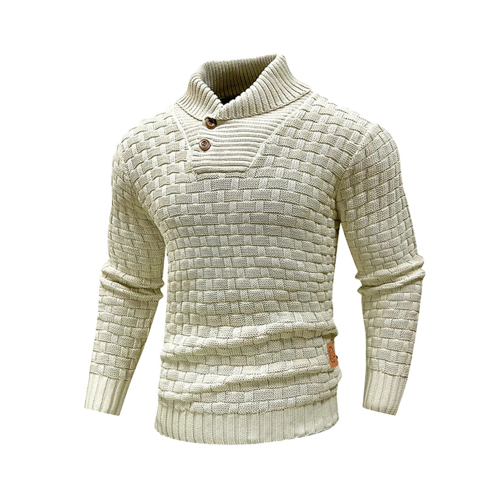 Suéter de Cuello Redondo Tejido - Cálido y Suave Hombre