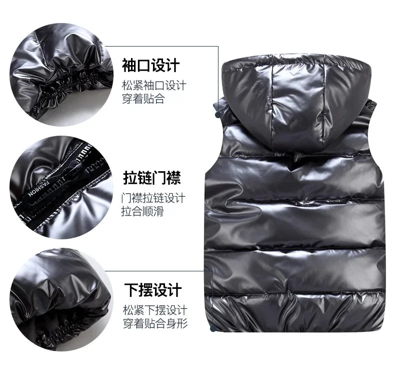 Chaleco Acolchado con Capucha - Diseño Impermeable Unisex