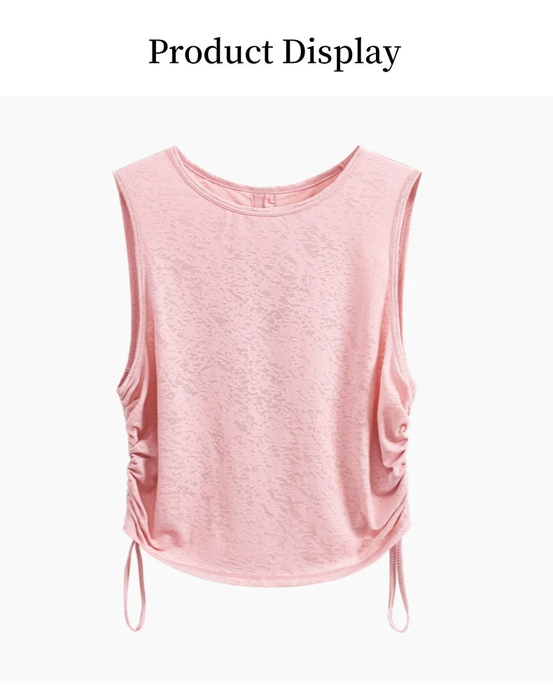 Top Yoga Sin Mangas Racerback - Fitness Gym Playa Mujer