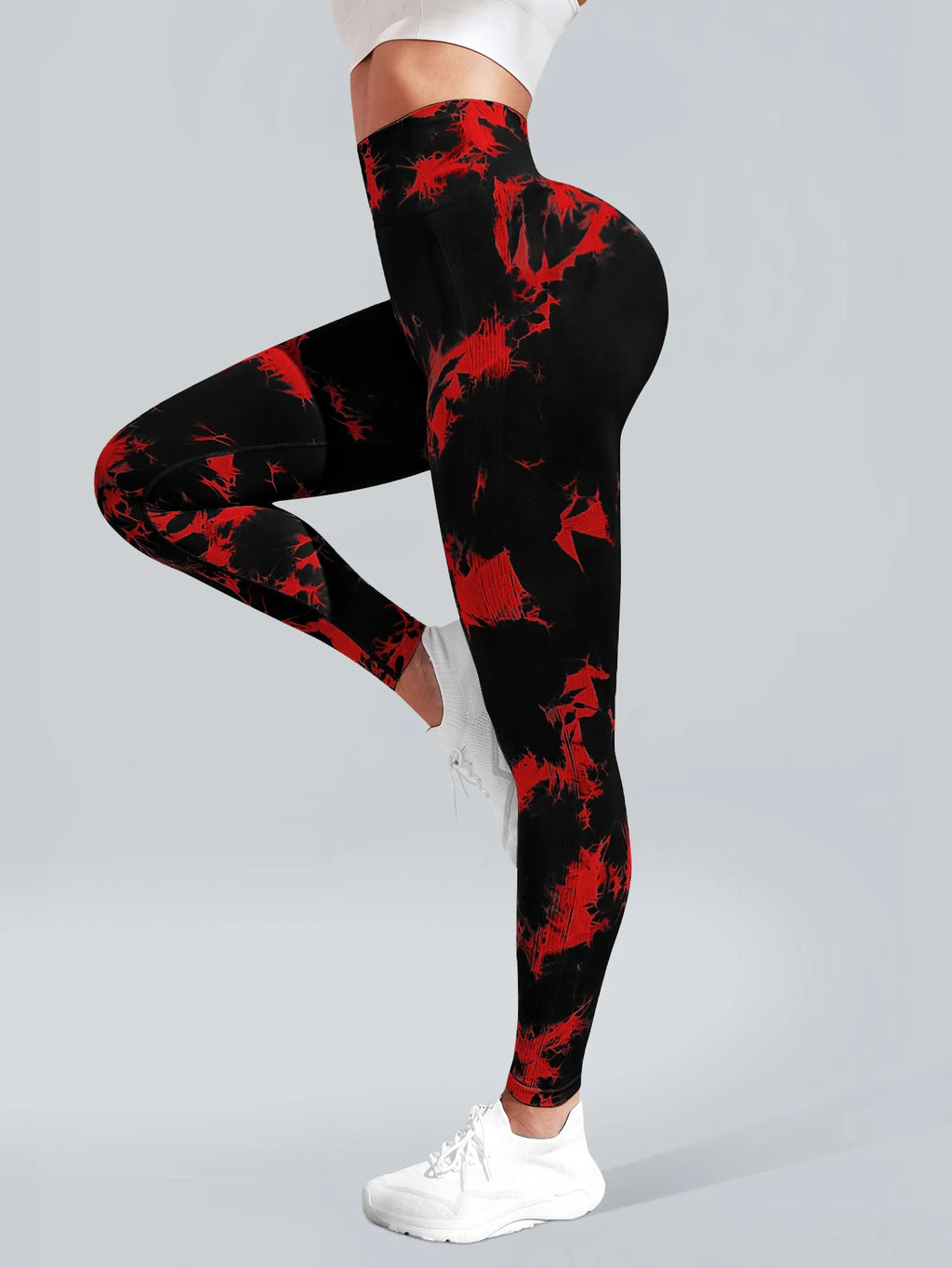 Leggings de Yoga Tie-Dye Sin Costuras - Cintura Alta