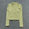 Chaqueta Deportiva con Cremallera - Manga Larga para Yoga y Gym