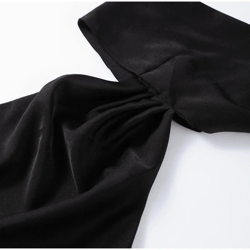 Vestido Halter Elegante con Lazo - Espalda Descubierta