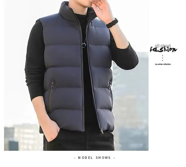 Chaleco Acolchado Minimalista - Estilo Coreano Hombre