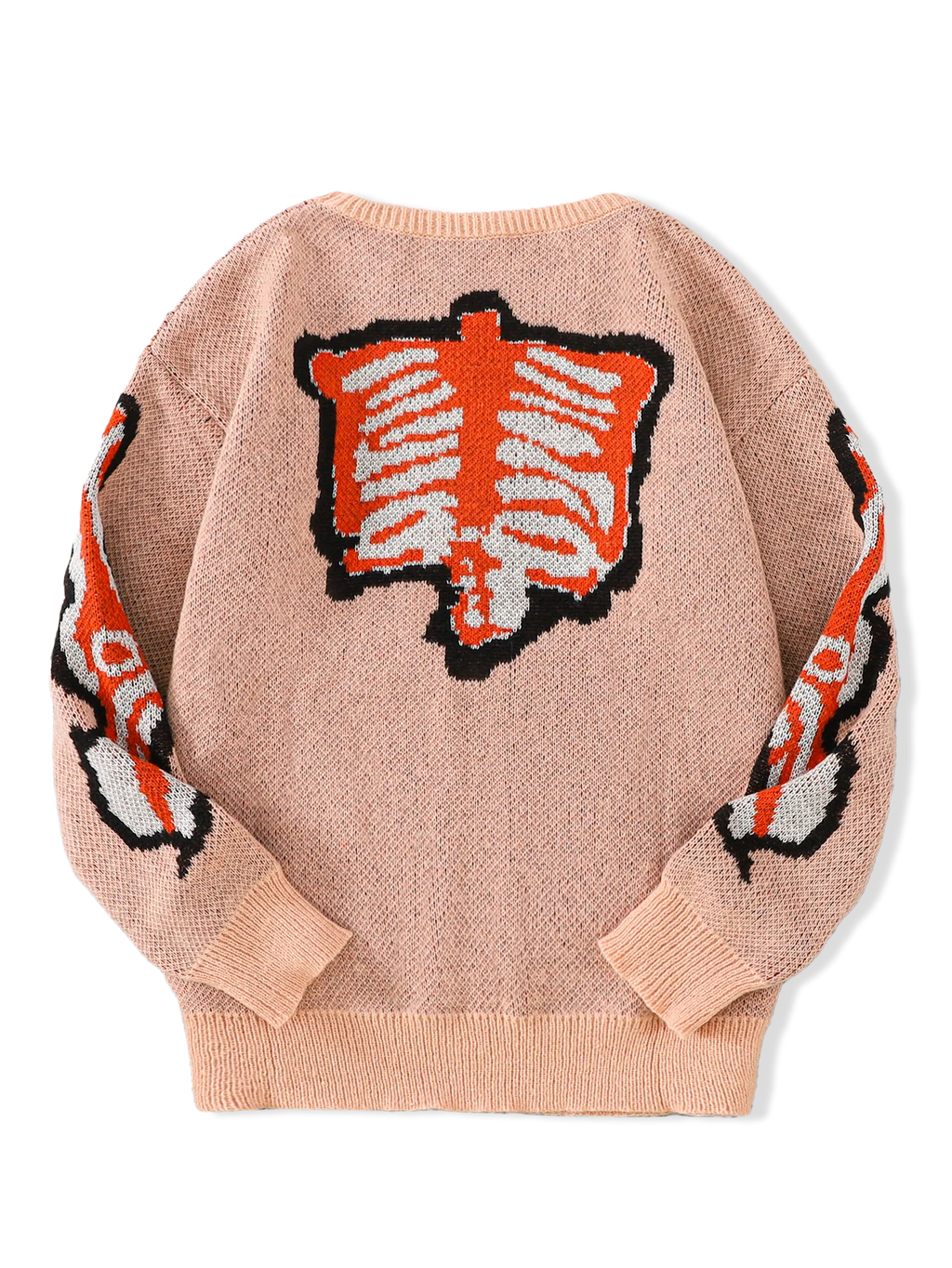 Suéter con Patrón Mariposa Jacquard - Cuello Redondo Casual Hombre