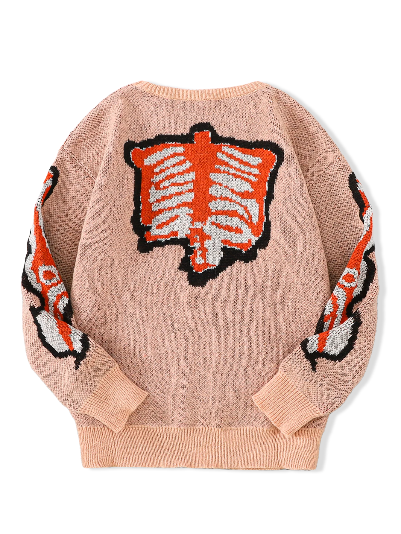 Suéter con Patrón Mariposa Jacquard - Cuello Redondo Casual Hombre