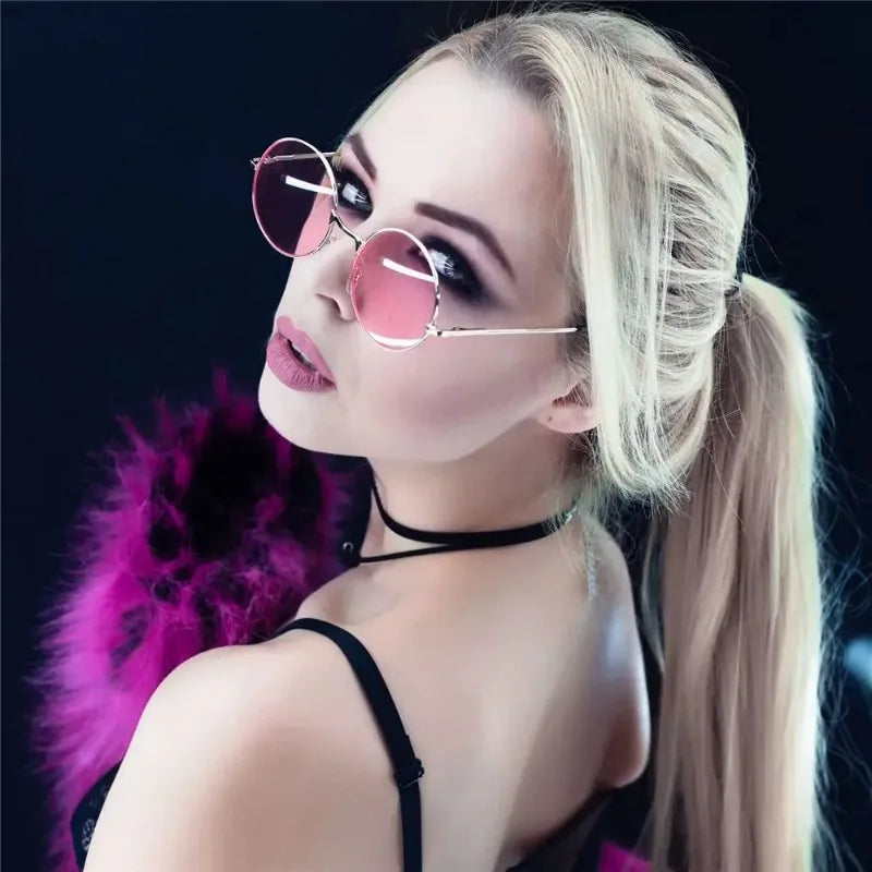 Gafas de Sol Redondas Disco Hippie - Estilo Retro Fiesta Unisex