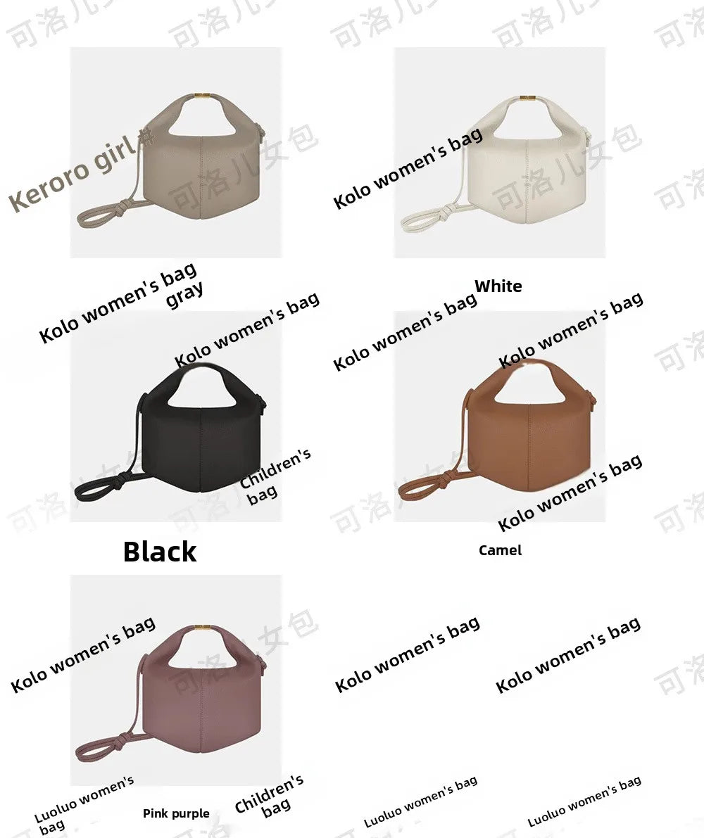 Bolso de Mano Francés Niche 2025 - Cuero con Hebilla Estilo Minimalista