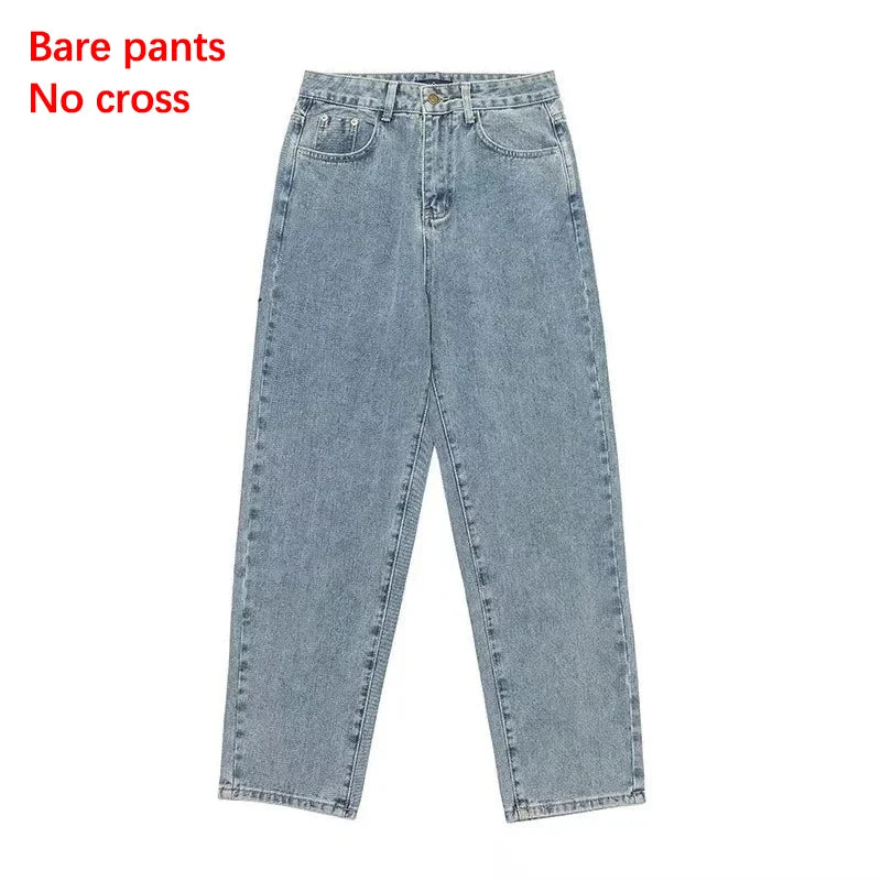 Jeans Streetwear Baggy Pierna Ancha - Estilo Coreano Cargo Hombre