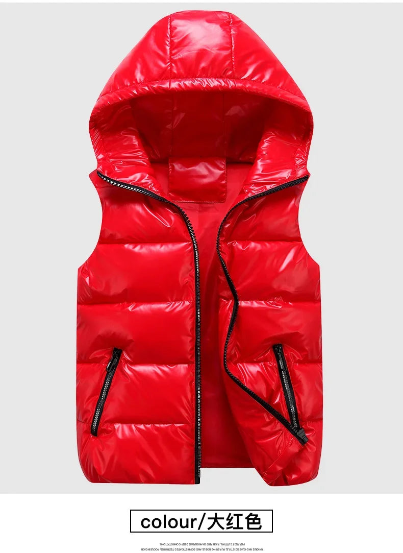 Chaleco Acolchado con Capucha - Diseño Impermeable Unisex