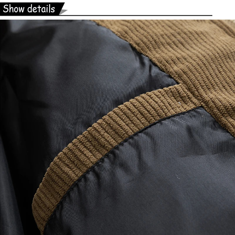 Parka con Capucha Desmontable - Cortavientos Cálida Hombre