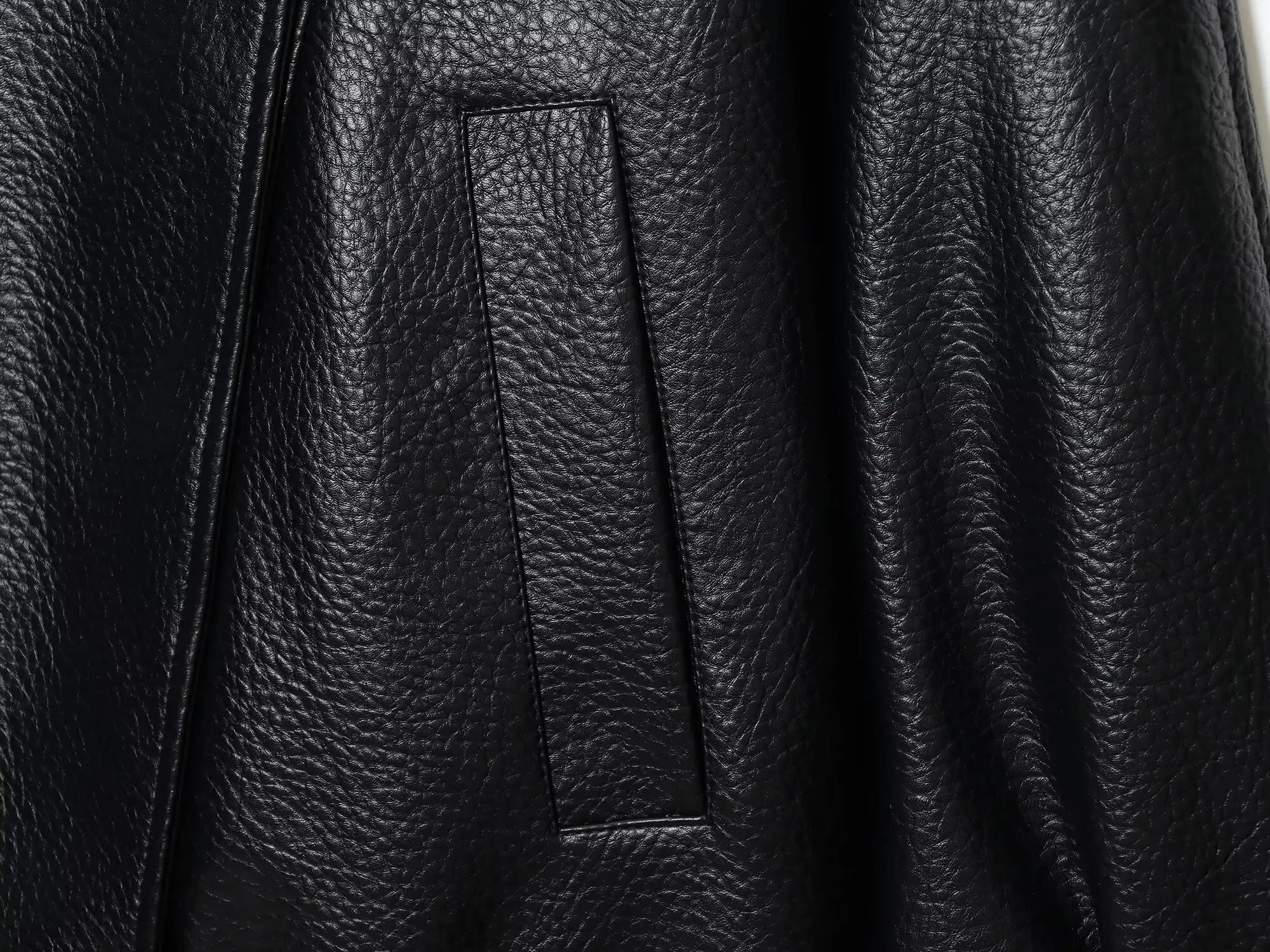 Chaqueta de Cuero Sintético Oversized - Estilo Streetwear Mujer
