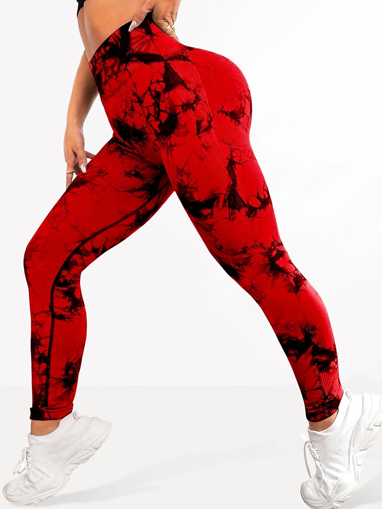 Leggings de Yoga Tie-Dye Sin Costuras - Cintura Alta