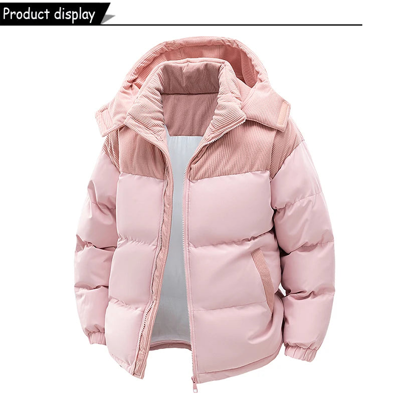 Parka con Capucha Desmontable - Cortavientos Cálida Hombre