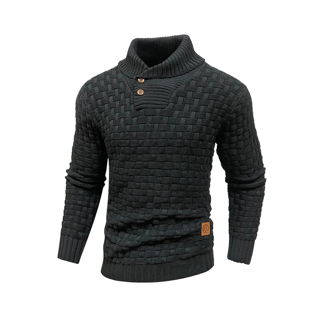 Suéter de Cuello Redondo Tejido - Cálido y Suave Hombre