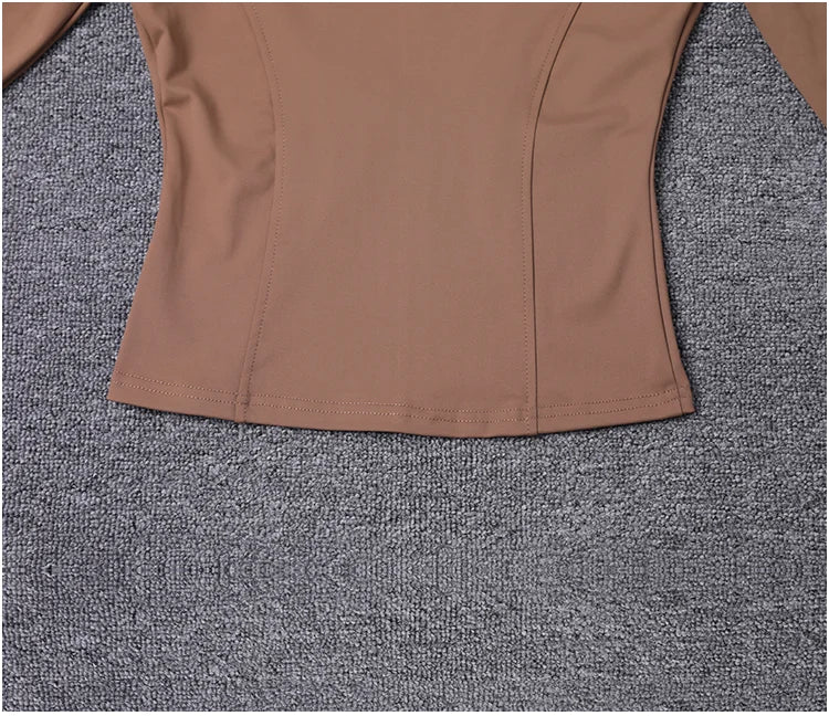 Chaqueta Deportiva con Cremallera - Manga Larga para Yoga y Gym