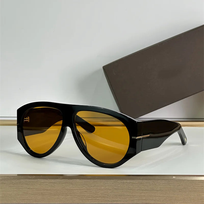 Gafas de Sol Piloto Gran Tamaño - Diseño de Lujo con Degradado para Mujer